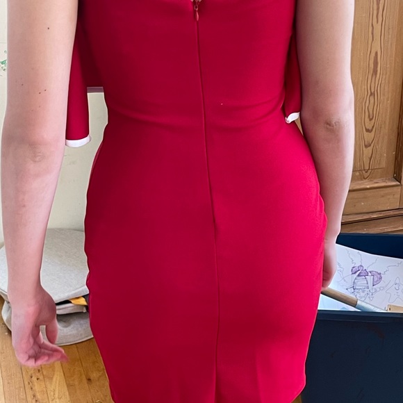 NWT BEBE strapless ruffle mini dress - Picture 6 of 6